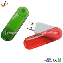 Transparent Swivel Plastic USB Flash for Promotion